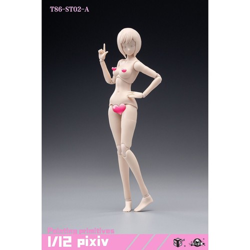 86toys pale mid bust - 1/12, girl