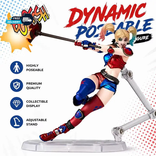 15cm harley quinn - quinn, action