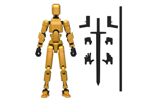 Printed action figure - printed, multi